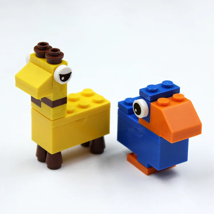 DIY cartoon building blocks students creative stationery kindergarten puzzle assembly pencil sharpener