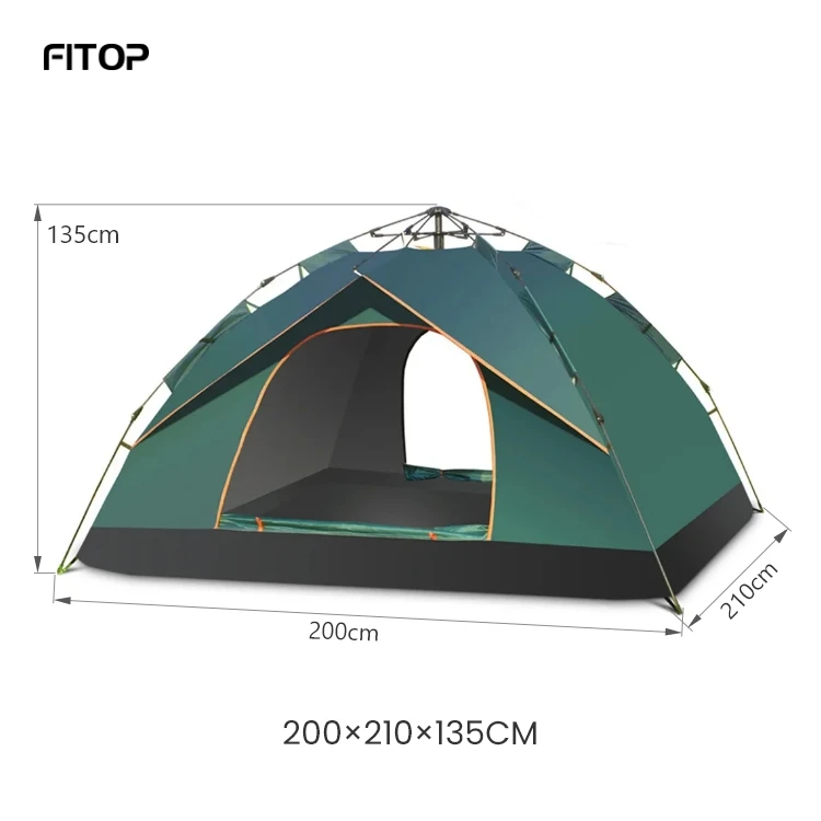 FITOP Folding Wholesale New Arrival Automatic Pop Up Tents Camping Outdoor 3-4 Person