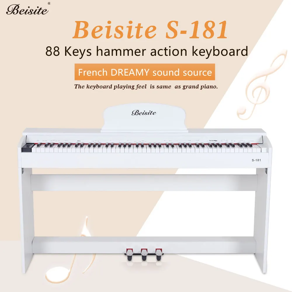  Цифровое электронное пианино MIDI 181 hammer 88 клавиш