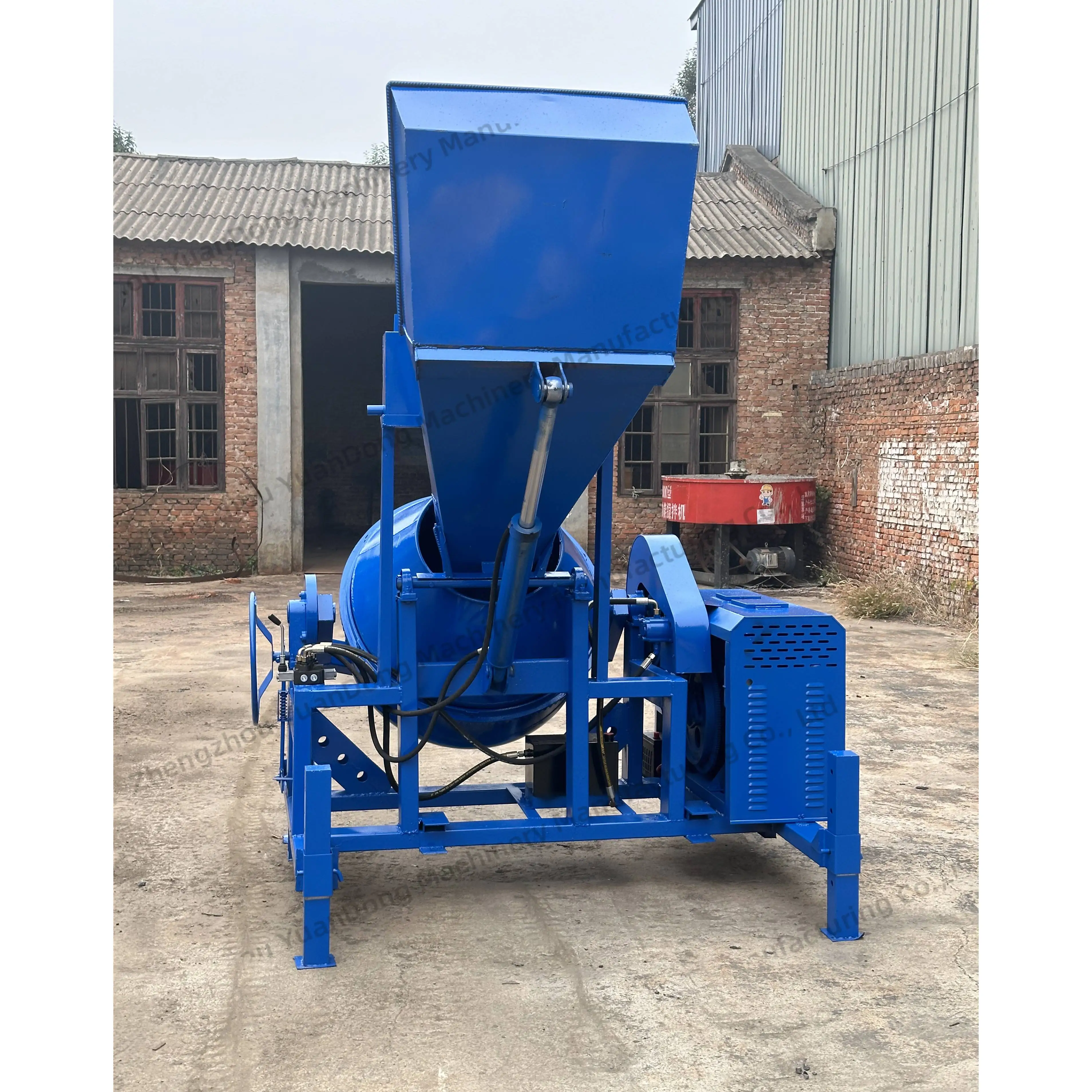 Portable Diesel Concrete Mixer Small Wool Washing Machine Vertical Stainless Steel Cleaning Mixer