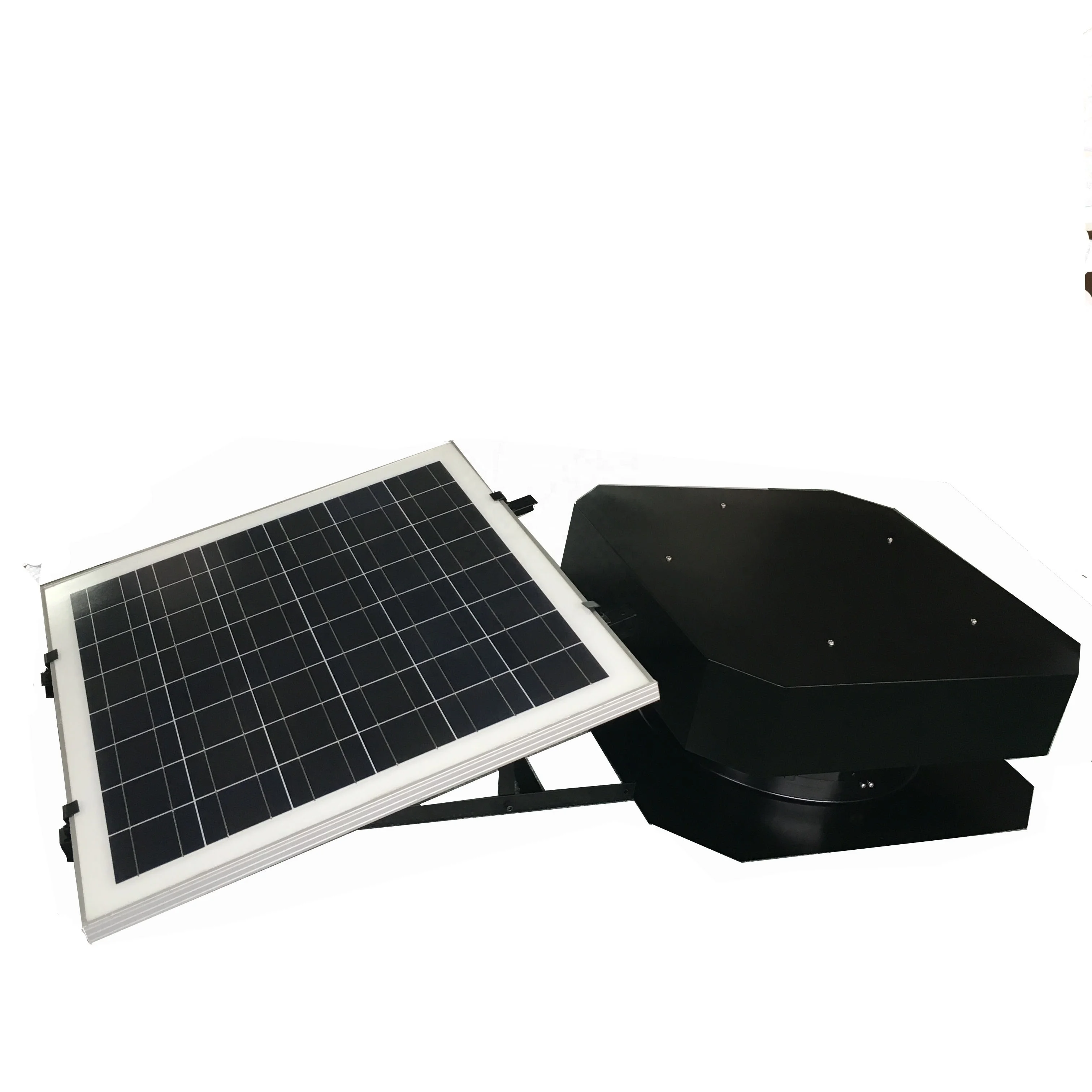 Commercial solar exhaust fan 120w for warehouse ventilation