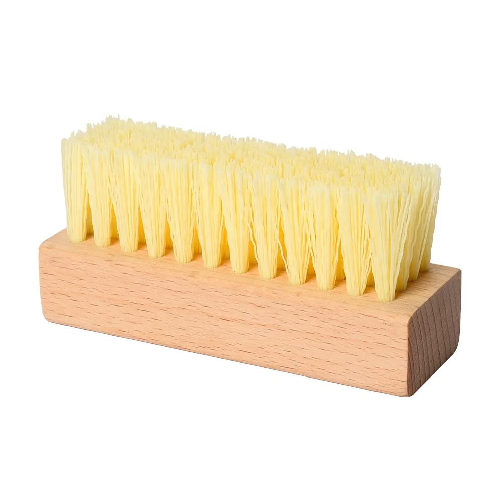 Km High Quality Wooden Handle Shoe Brush Polishing Brushes For Boot Shine And Cleaning