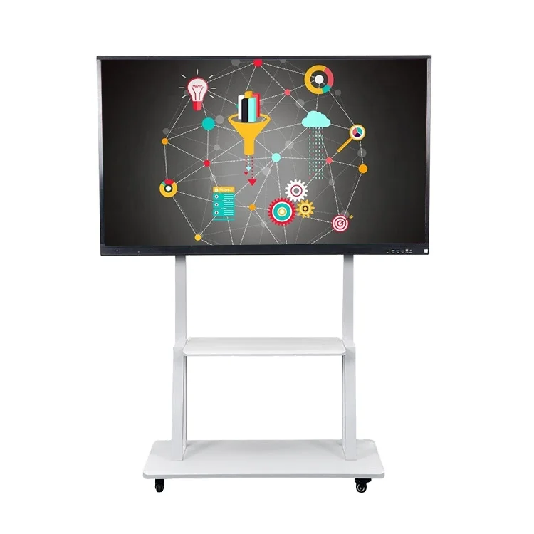 98 Inch Portable Smart Board Professional Digital Writing Tablet LED Black Android ALL-IN-ONE Tv Telaio in Legno Smart Tv 88