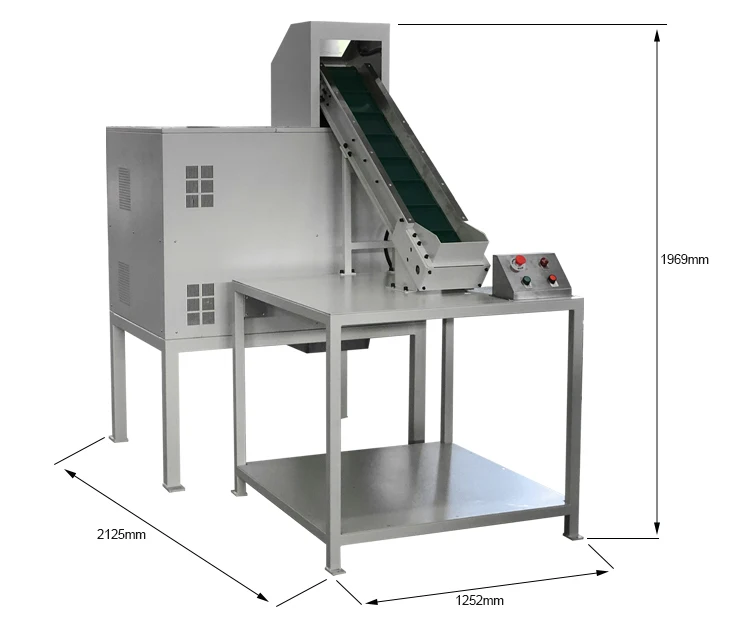 Коммерческая лента для ноутбука DVD HDD SSD дробилка с конвейером подачи