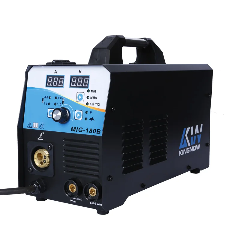 High Quality Aluminum MIG Welder 180A 3 in 1 no Gas and Gas Welding Machine with 1or 5kg Wire MIG Machine