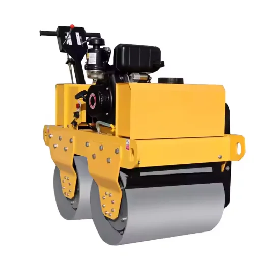 Double Drum Road Mine Roller Walk Behind Mini 500Kg Single Drum Hand Asphalt Small Tandem Rollers Compactor