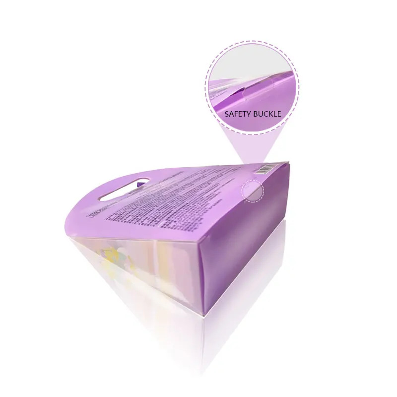 Recyclable PET Clear Plastic Packaging Box with Anti-Crease Printing Design Hanging Hook for Cosmetics With Clear View Window