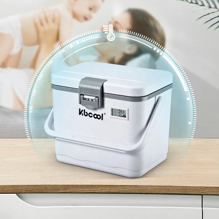 Low Temperature Storage Cooler Box  Baby Bottle Milk Insulated Breast Milk Cooler Bag With Thermometer