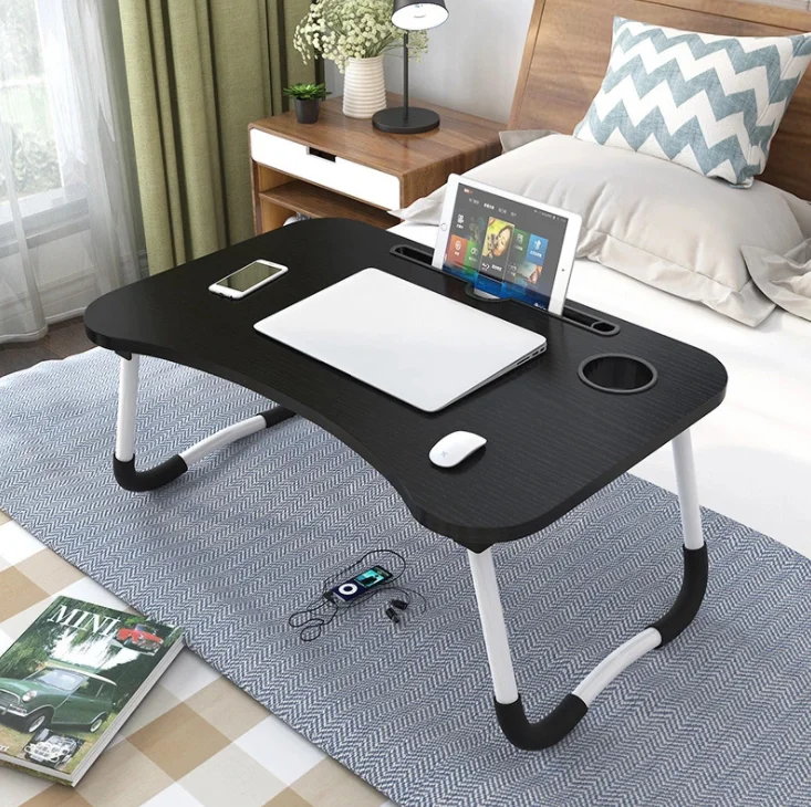 Wholesale  Portable Working Desk For Home Office With Cupholder Popular Laptop Table Portable Writing and Study Desk