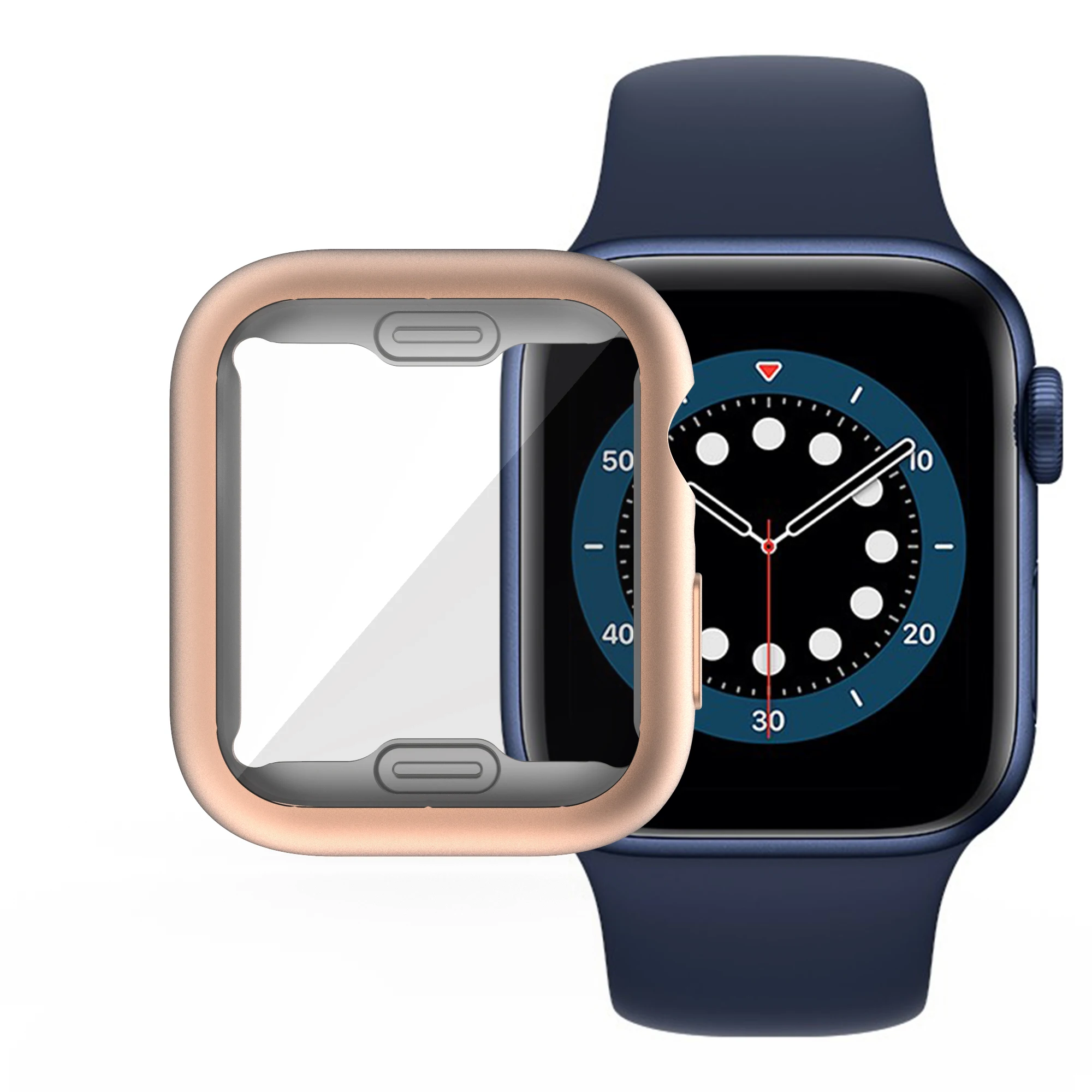 41mm Case for Apple Watch Series 7 Screen Protector, Overall Protective Case TPU HD Ultra-Thin Cover for iWatch