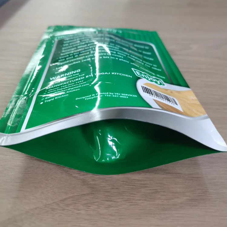 Custom Printed Retort Standing Bags High Temperature Resistance Camping Cooking Set Bag Sauce Curry Food Retort Pouch