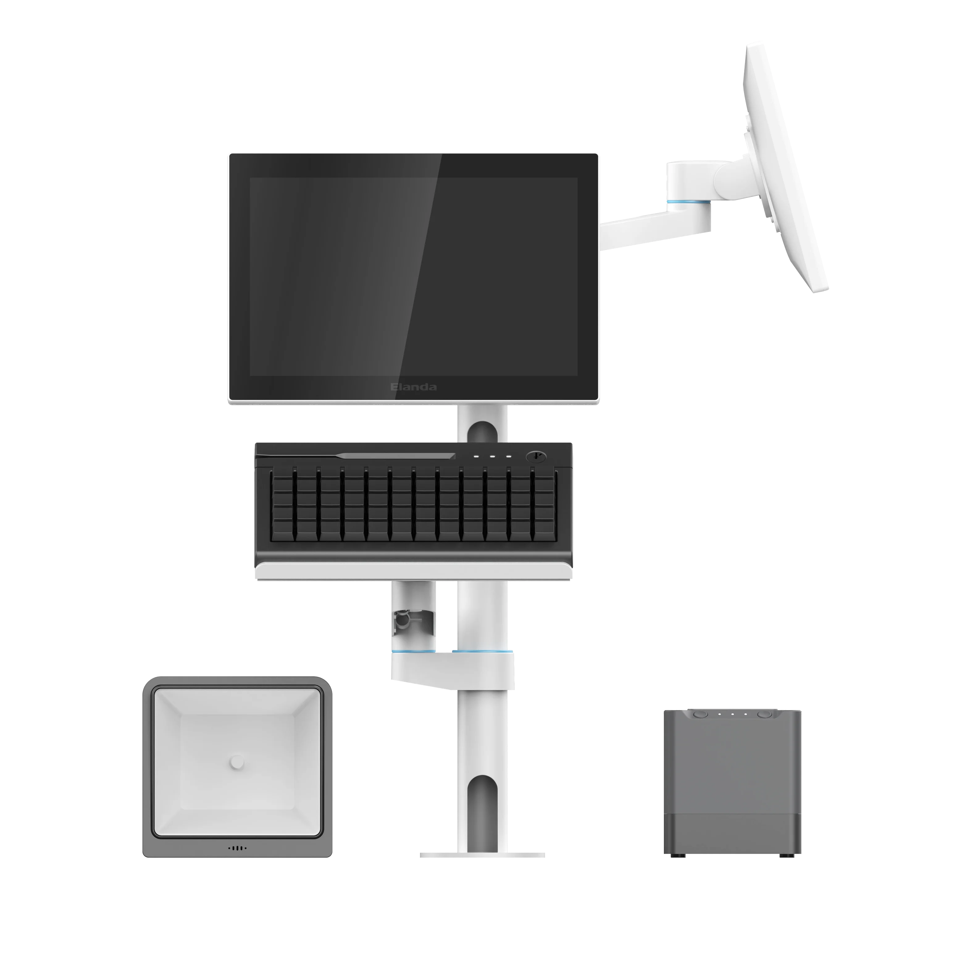 Metal Stand Rotating Pole Mount Monitor Pos Mounting Stand