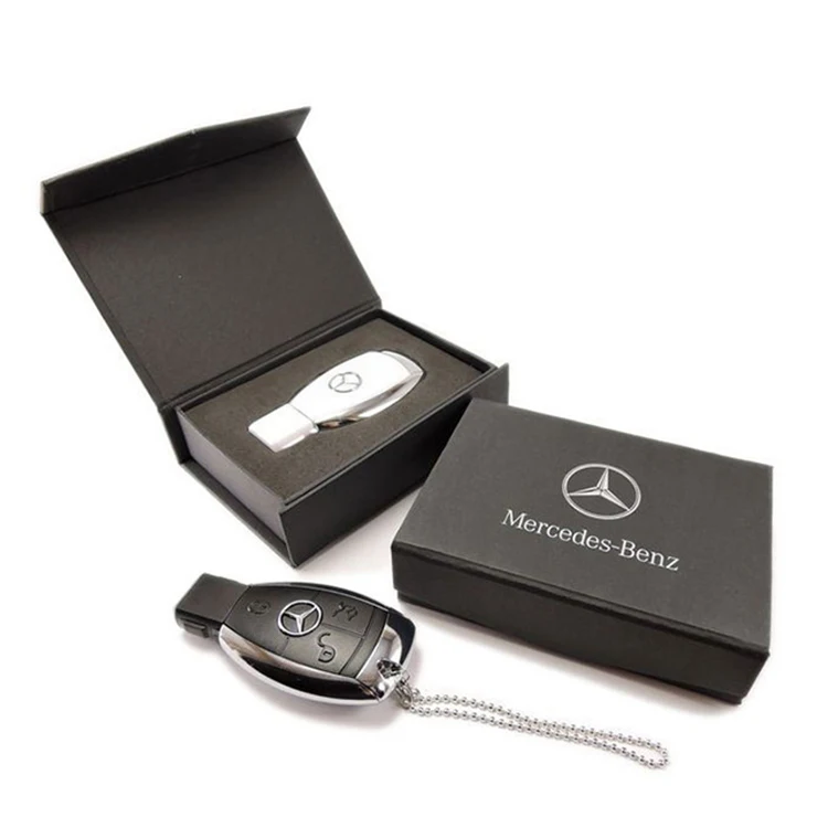 Usb-флеш-накопитель в форме ключа автомобиля Benz с логотипом на заказ хороший рекламный USB-накопитель