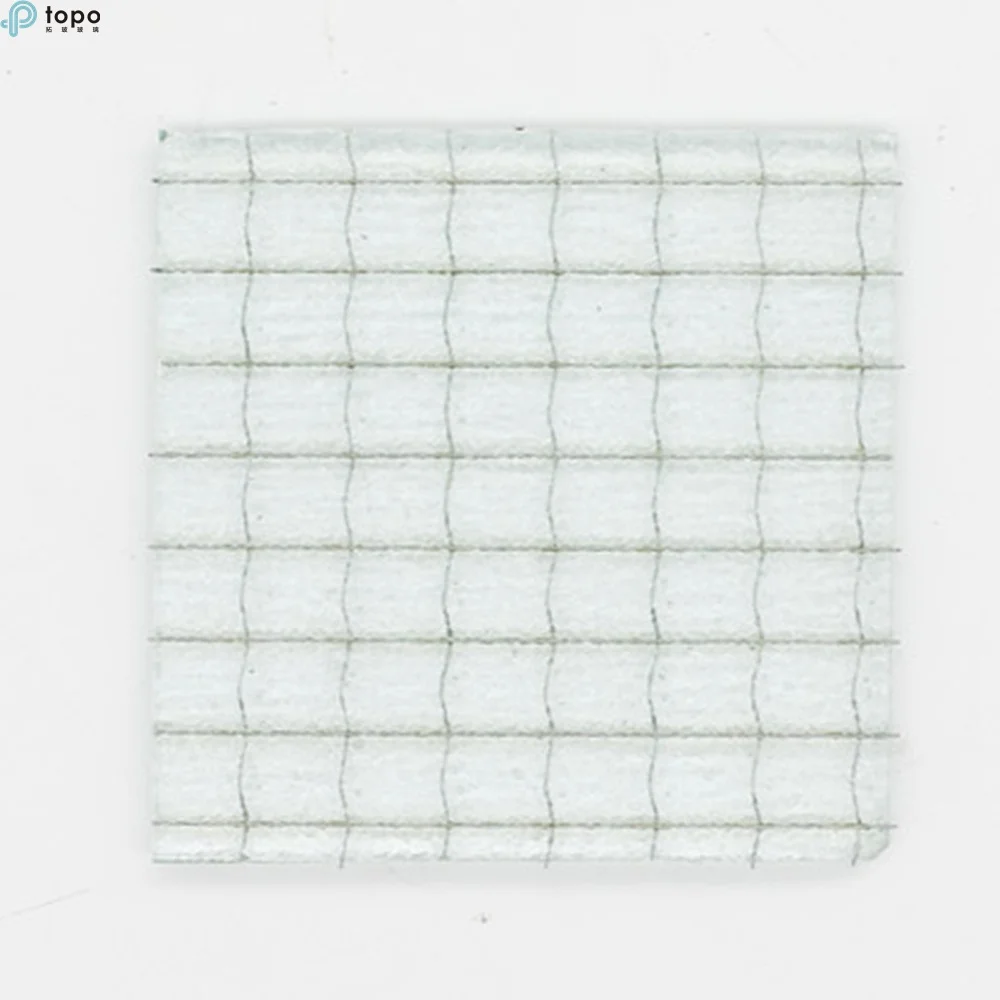 Guangzhou Factory Supply 6mm Clear Nashiji Wired Patterned Glass (CP-TP)