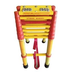 Fiberglass Extension Ladder Light Weight Multi-Section Telescopic Extension Ladder