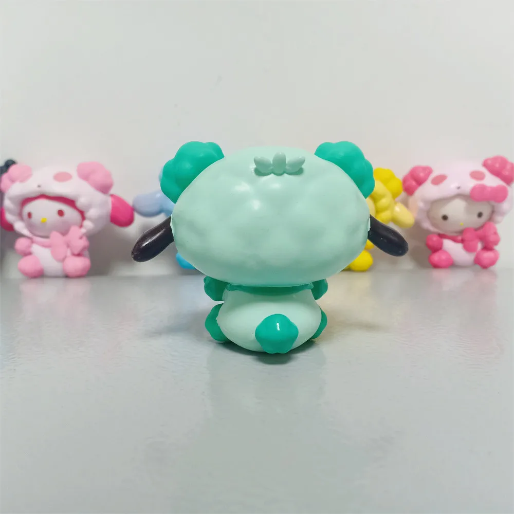 6 шт./компл. модели Melody Japanese Cute Kulomi Yugui Dog KT Cat Sheep формы Твердые кукольные украшения