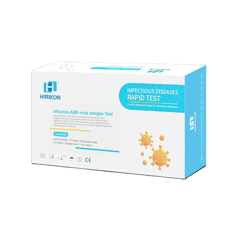 Hirikon Clinically Proven And Approved Test For Flu Virus Influenza A&B Virus Antigen Test