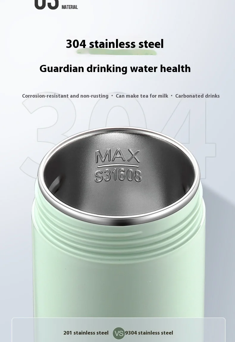 110V Intelligent Stainless Steel Electric Water Cup Portable Small Electric Heating Boiler Tea Coffee Constant Household