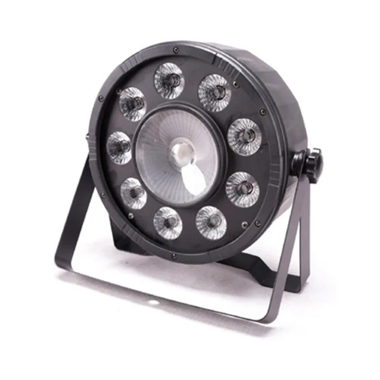 Оптовая цена 9x3 Вт 10 Rgb смешанный цвет Power Con пластиковый светодиодный плоский свет для Dj Stage