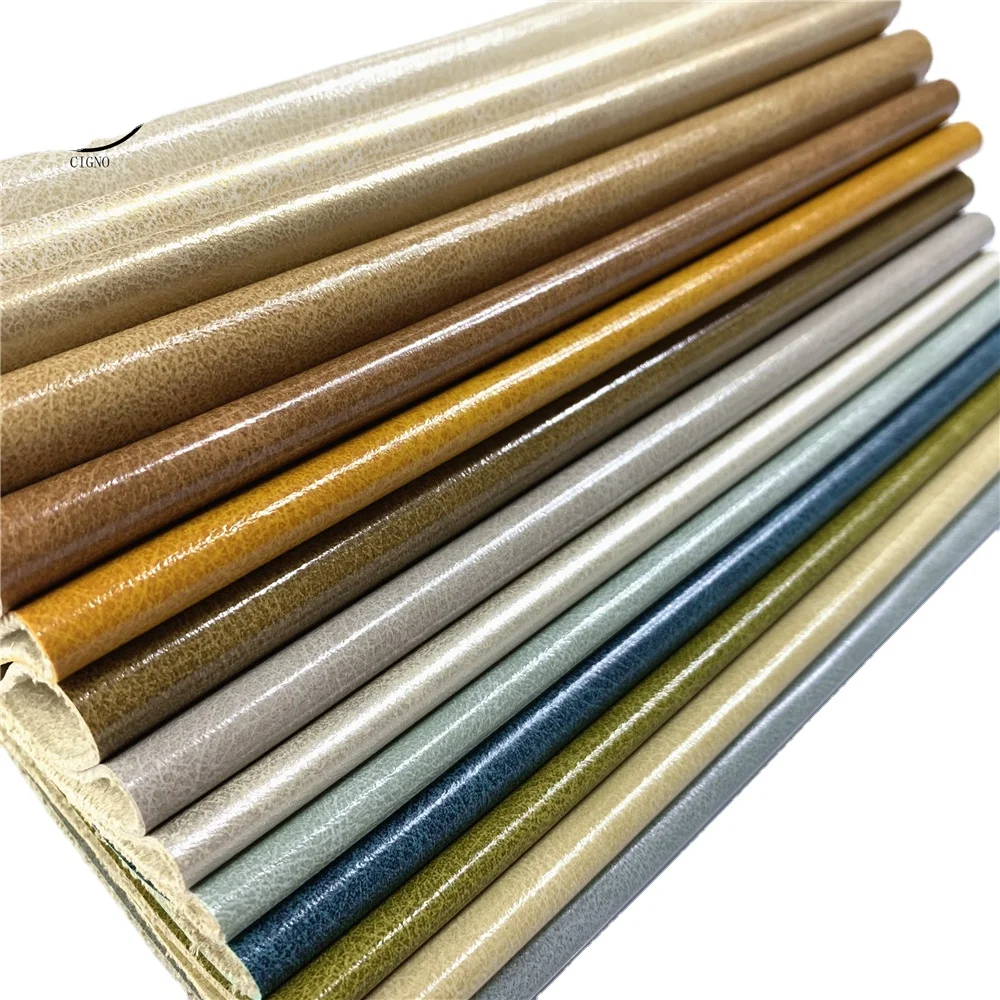 A4 Samples Durable Oil Wax Grain Pattern PU Leather Stretchable Gaming Chair Car Seat Furniture Upholstery Decorative Bags