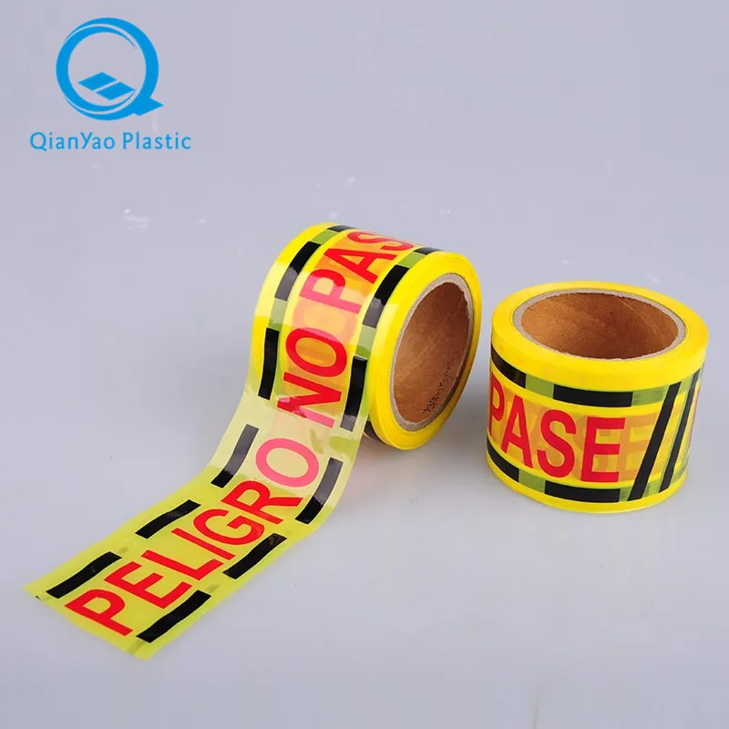 China Manufacturer Wholesale Bulk Stocks Warning Tape Caution