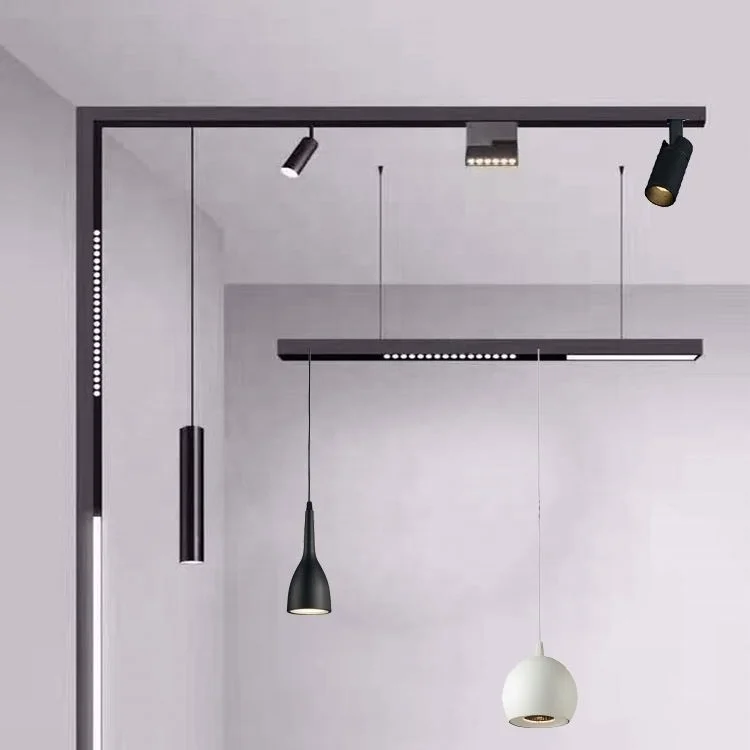 Magnetic Light New Trend 48V Linear Spotlight Surface Recessed Pendant Magnetic Track Light Led Track Light