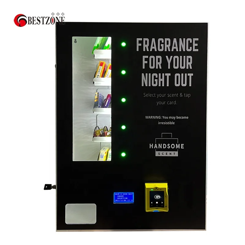 Electronic small fast and convenient payment snack sweet condom wall-mounted desktop vending machine