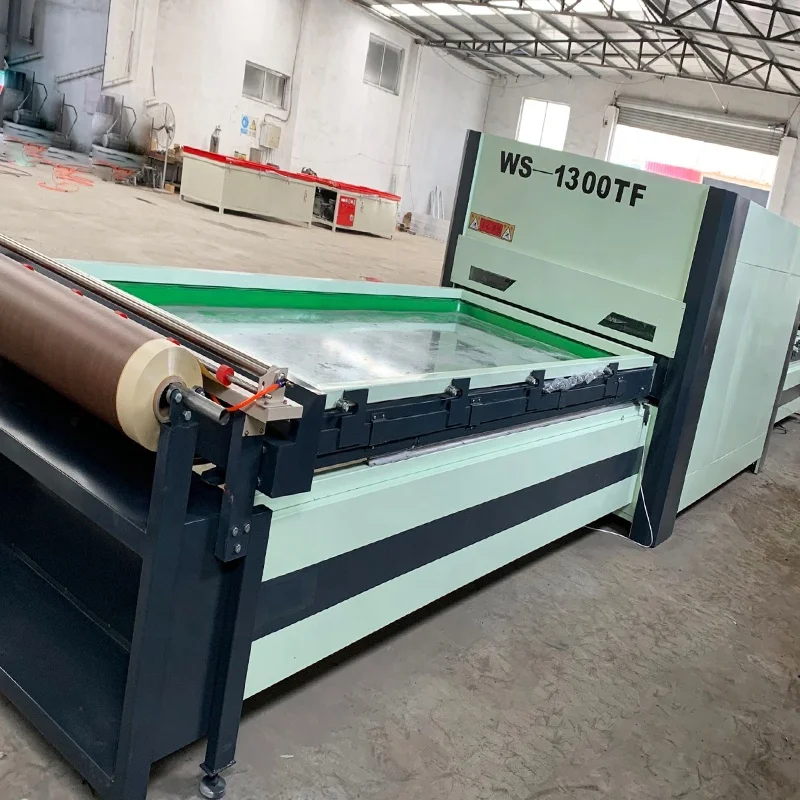 
WS1300TF woodworking door pvc foil vacuum membrane press laminating machine 