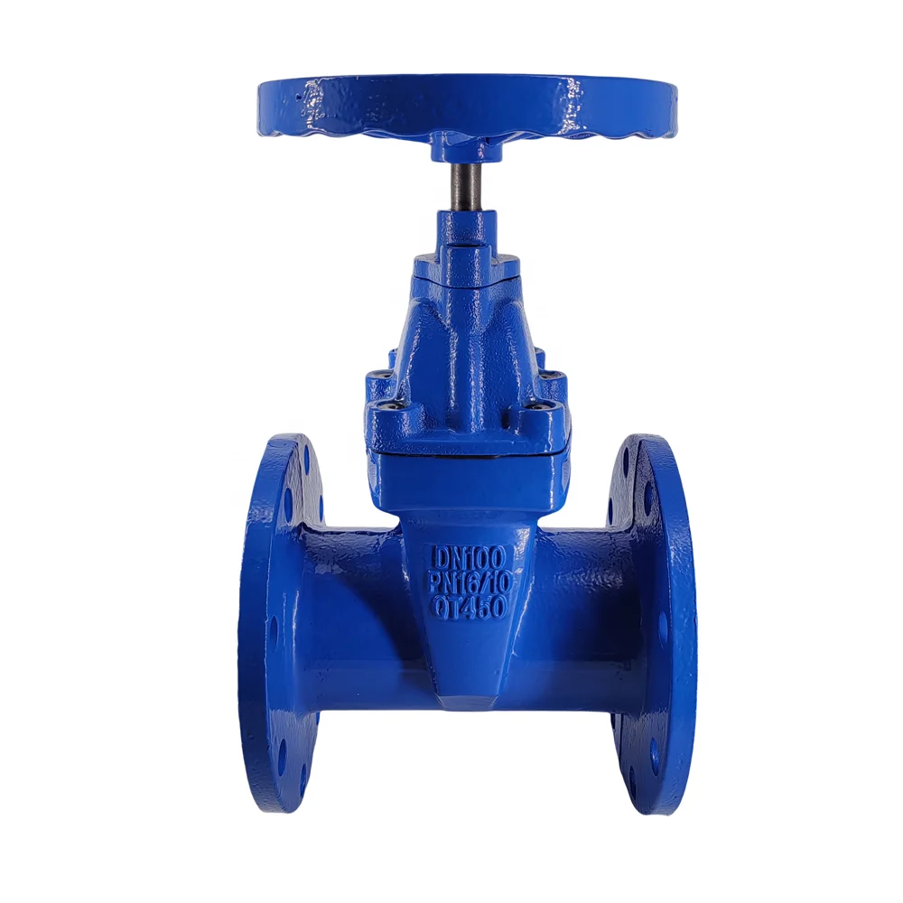 German Standard F4 Light Body Gate Valve DIN3352 Elastic Seat Seal GGG50 Ductile Iron Factory Direct Sales Sizes DN50-DN200 SCBA