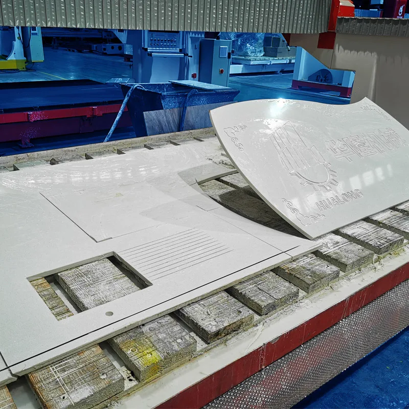 Hualong 360-degree Rotation Of The Machine Head To Cut The Bathroom Vanity Slate Ive-axis Stone Bridge Cutting Saw