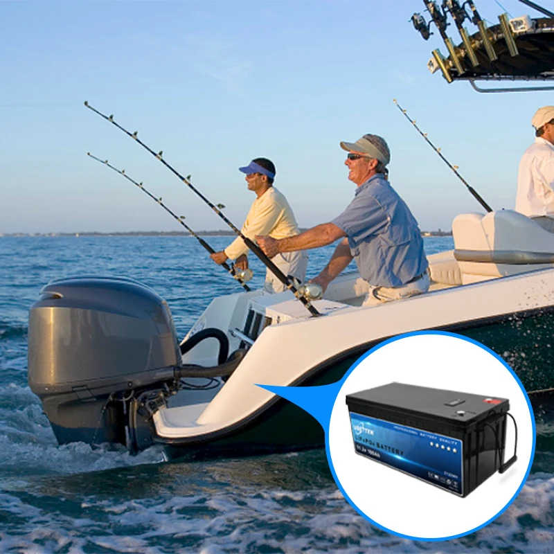Boat Rechargeable  Lithium lon  battery 51.2v 100ah  Lifepo4  RV Fishing Kayak Pack marine batteries and yacht battery