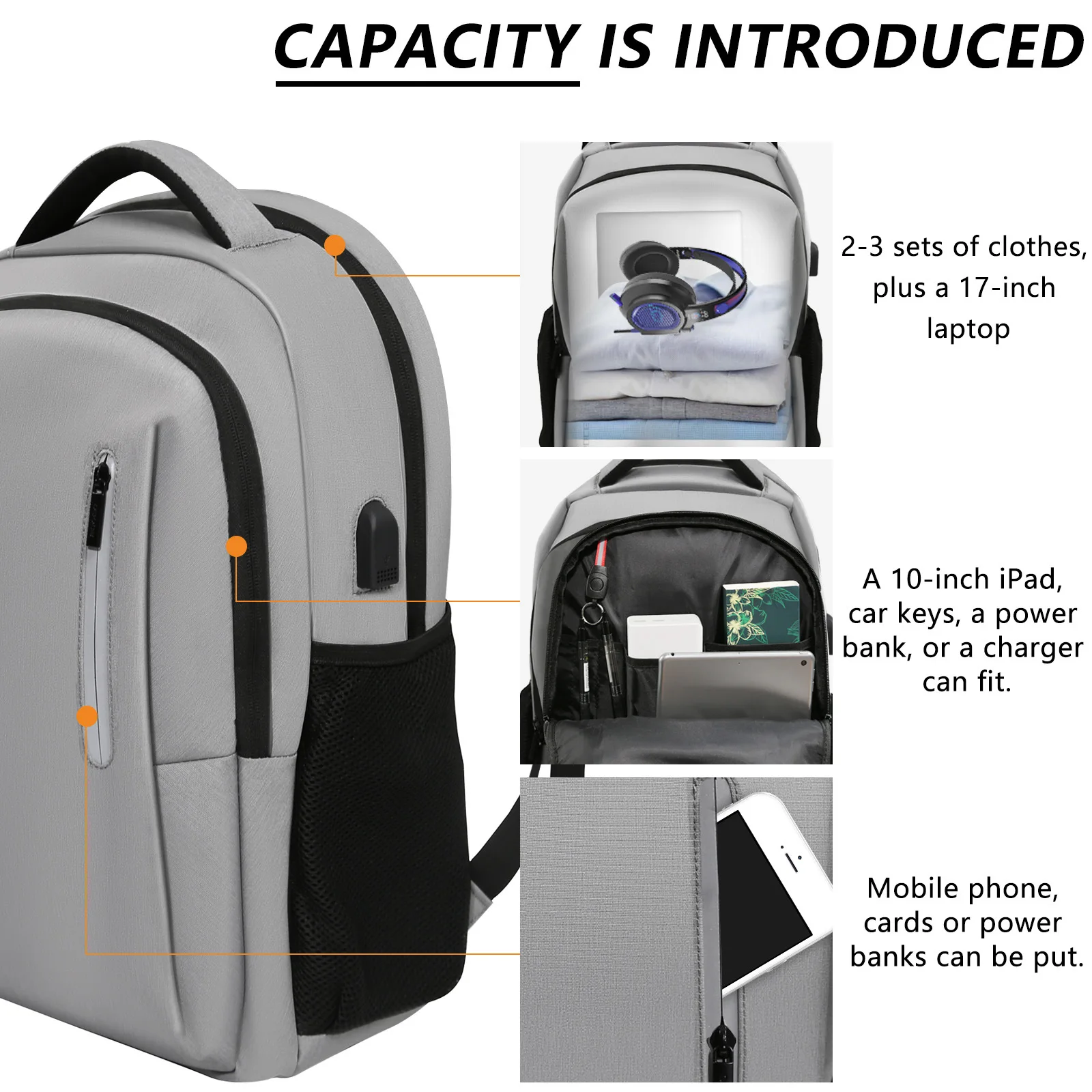 Fashion Business fashion student backpack Outdoor large capacity backpack