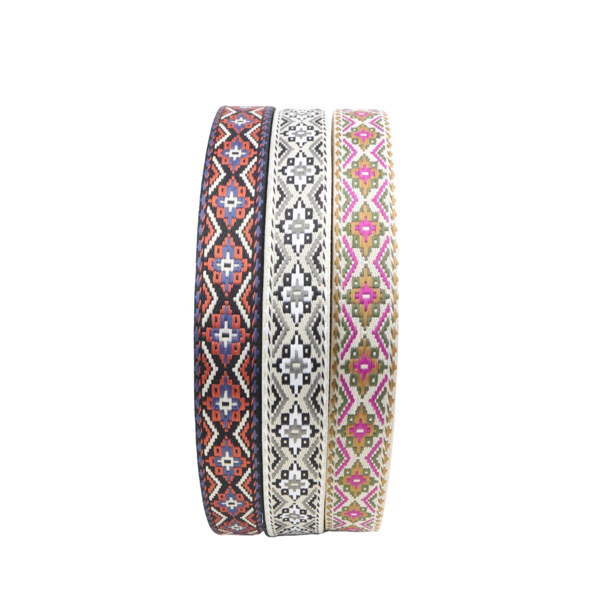 High quality jacquard ribbon customized design wholesale customization 100% polyester sustainable nylon polyester material