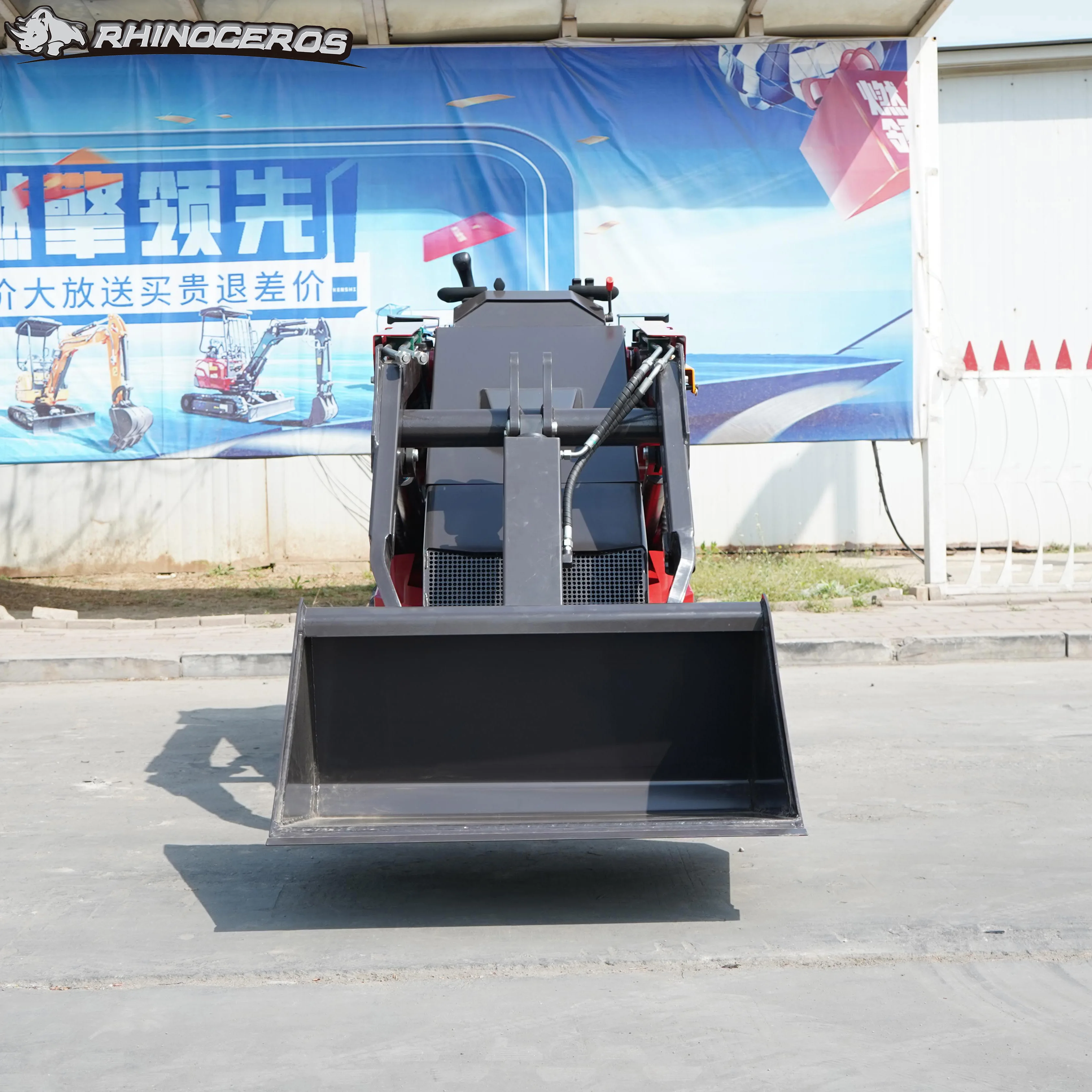 Multifunction Track 1298KG Diesel Mini Skid Steer Loader Mini Track Skid Steer