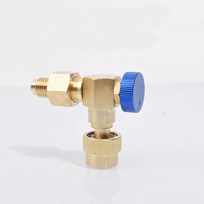 R410 Refrigerant charging valve 90 Degree  Air Conditioning Repair And Fluoride Liquid Safety Valve