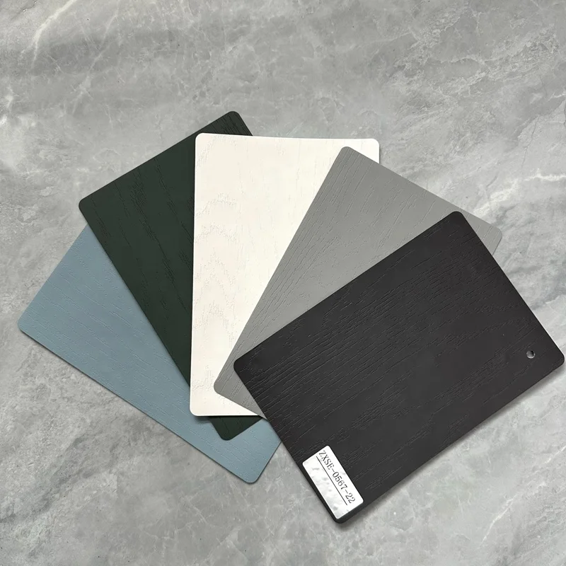 Acrylic Use PVC Solid Decorative Films Flat Surface PVC Foil For Interior Decor Cabinet Use PUR Lamination