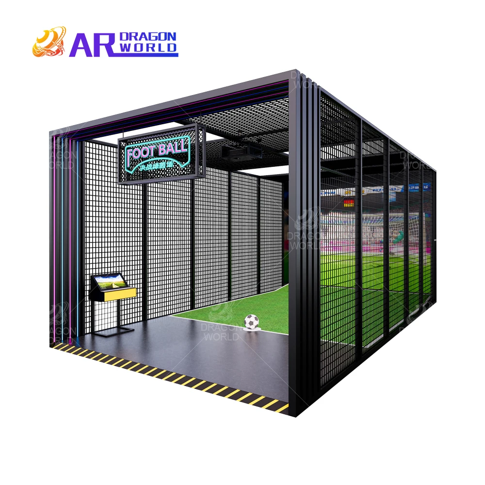 A открытый интерактивный футбольный симулятор металлический материал для школы дома и торгового центра