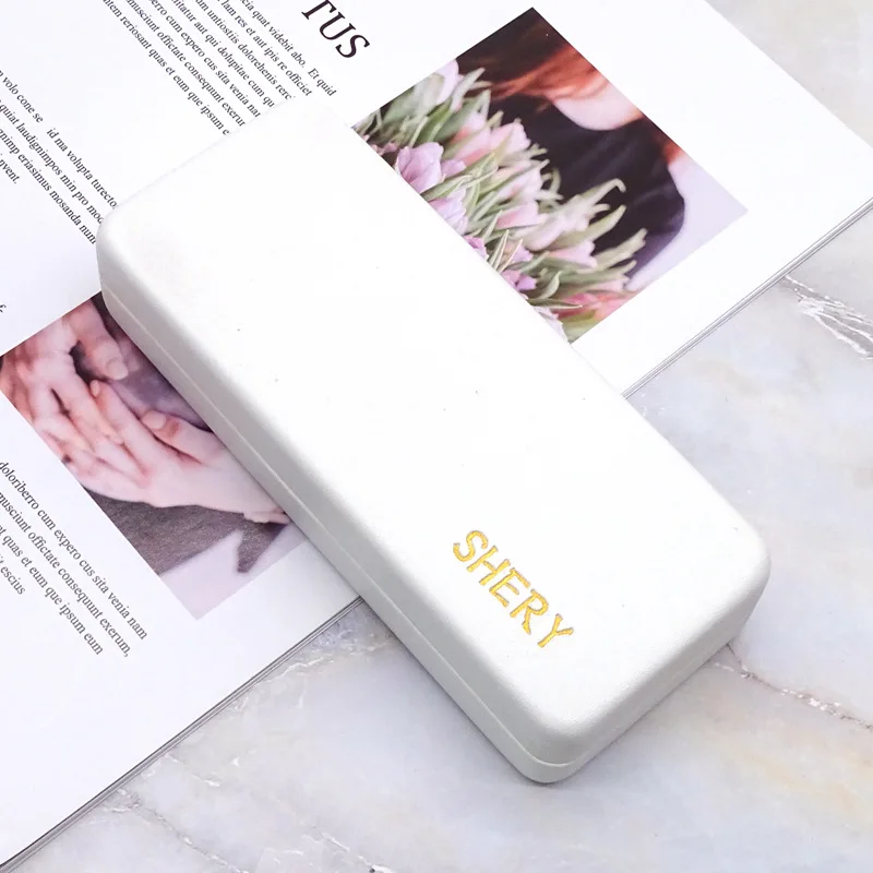 2021 Wholesale Custom Logo Luxury White Eyeglasses Box Pouch Bag Sunglasses Packaging Set Hard Sunglass Case