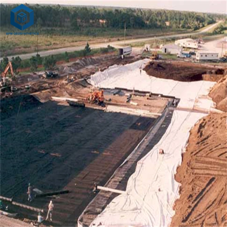 Polyethylene Liner Polypropylene UV Black Polythene Sheet 1mm 1.5 mm 2 mm Geomembrane for Landfill Project in Oman