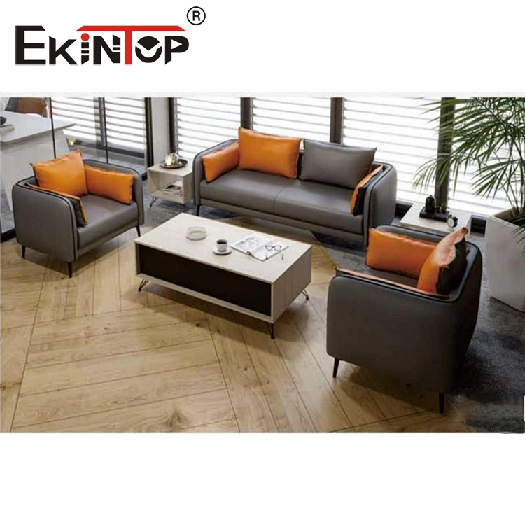 Modern Home 1+1+3 Seat Office Sofa Set Customized Design European Furniture Artificial Leather Office Sofa