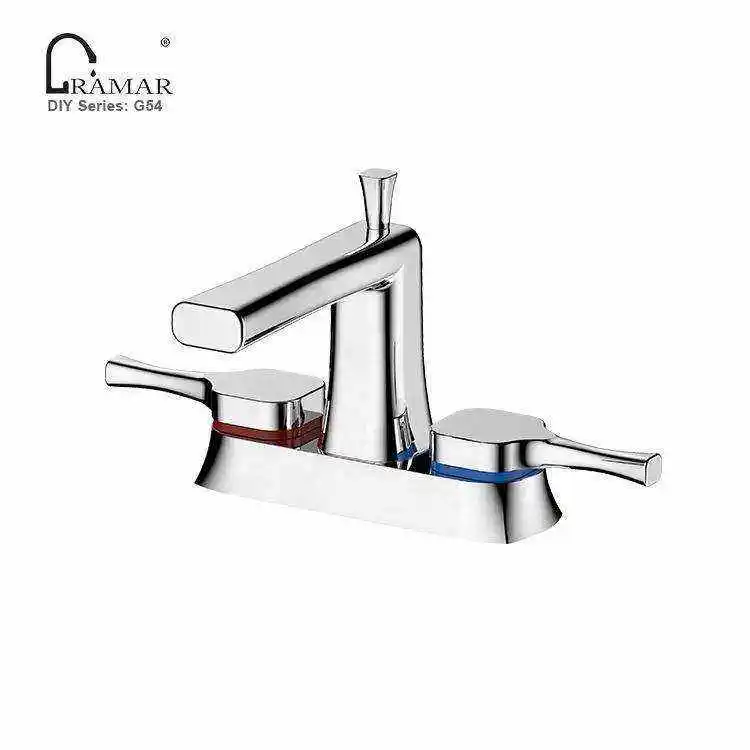 Modern Wall Mount Single Handle Cold Hot Bathroom Basin Water Mix Faucet