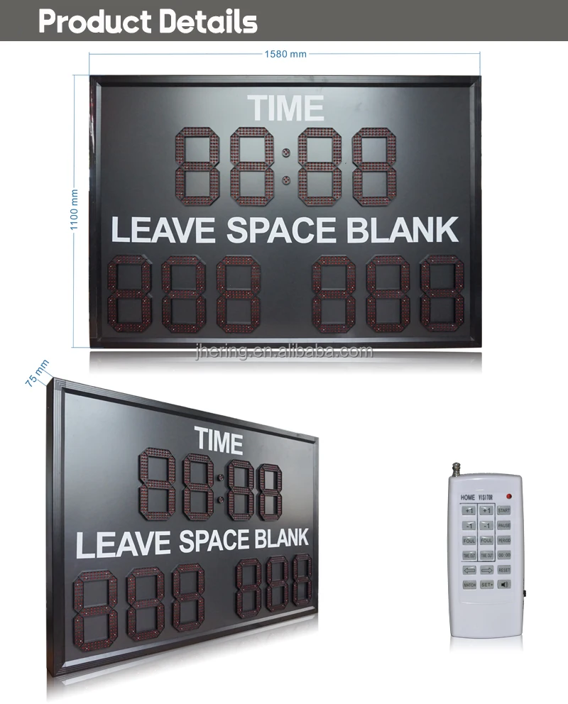 Jhering Factory Wholesale Low-Priced Smart Multisport Power Bank Lightweight Digital Scoreboard for Badminton Court Equipment