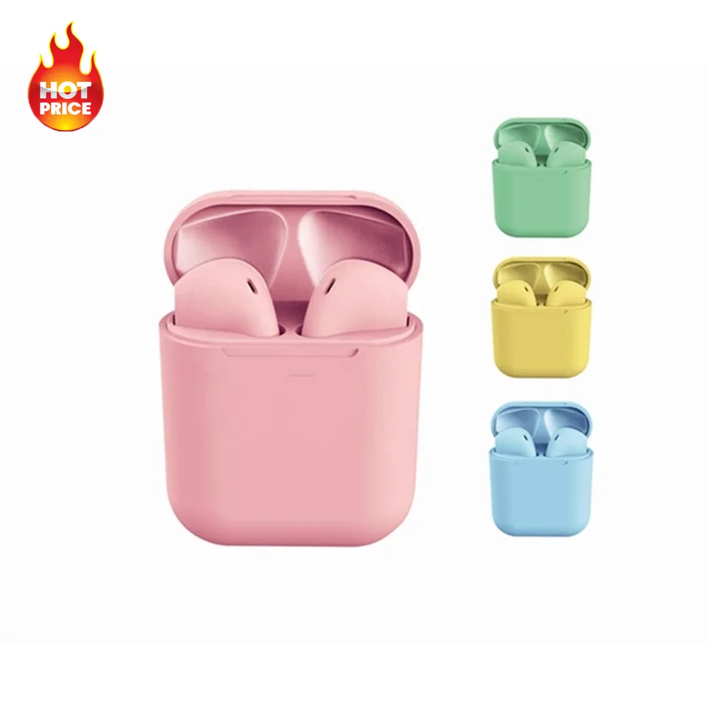 
Фабричные высококачественные 5,0 беспроводные наушники i12 tws беспроводные наушники вкладыши 12 с сенсорным управлением синий розовый зеленый 