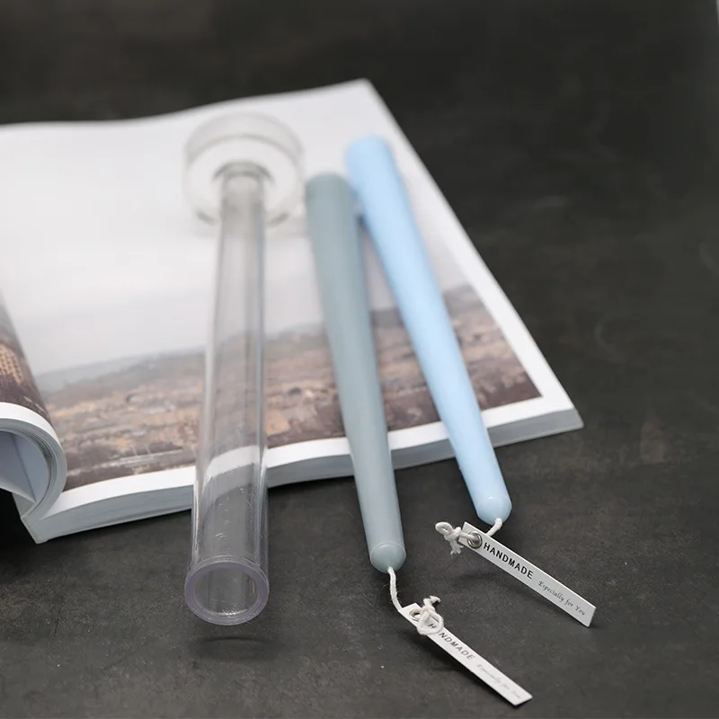 Cheap colorful handmade stick shape scented candles candlelight dinner