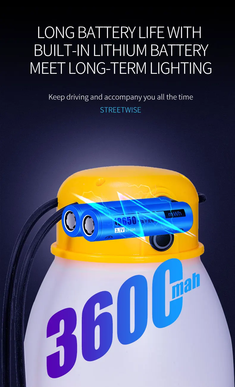 New Hanging USB Rechargeable Multifunctional Portable LED Flashlight Outdoor Tent Camping Light Portable