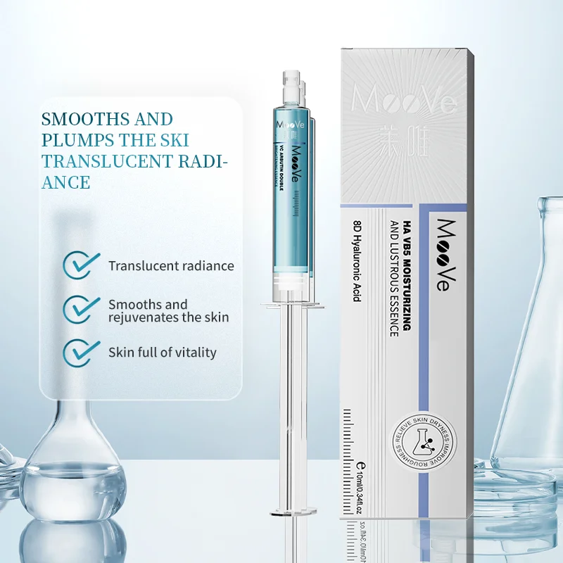 Custom-Logo Hydrolyzed Hyaluronic Acid + Panthenol Aqua Radiance Essence - Deep Moisture & Rejuvenation Boost