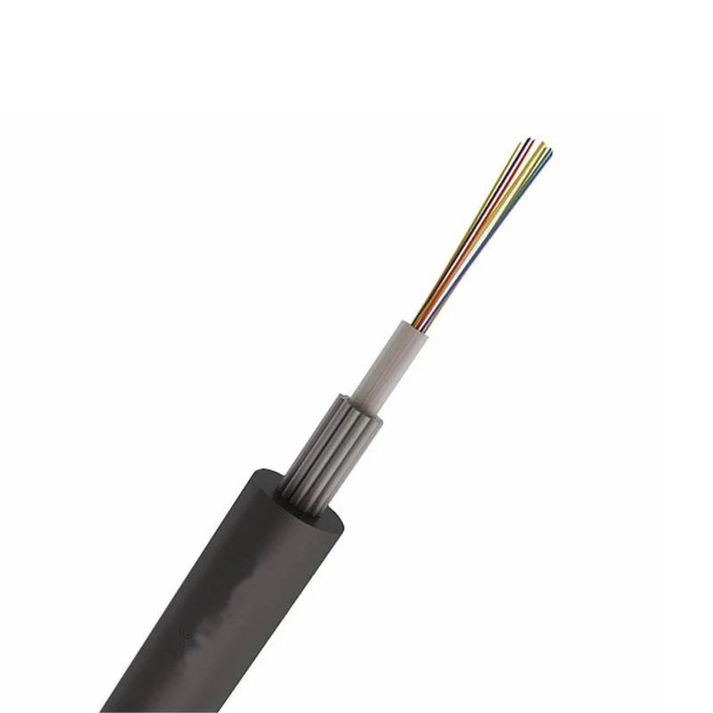 1km Outdoor GYXTY Fiber Optic Cable Single Jacket Steel Wire Armored 2 4 6 12 24 Core Single Mode MM G652D OS2 OM1 OM2 OM3 OM4