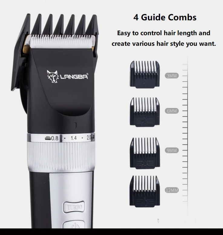 2022 Amazon Professional USB Electric Rechargeable Pet Shaver Clippers Scissors Dog Cordless Trimmers Grooming Tool Kit