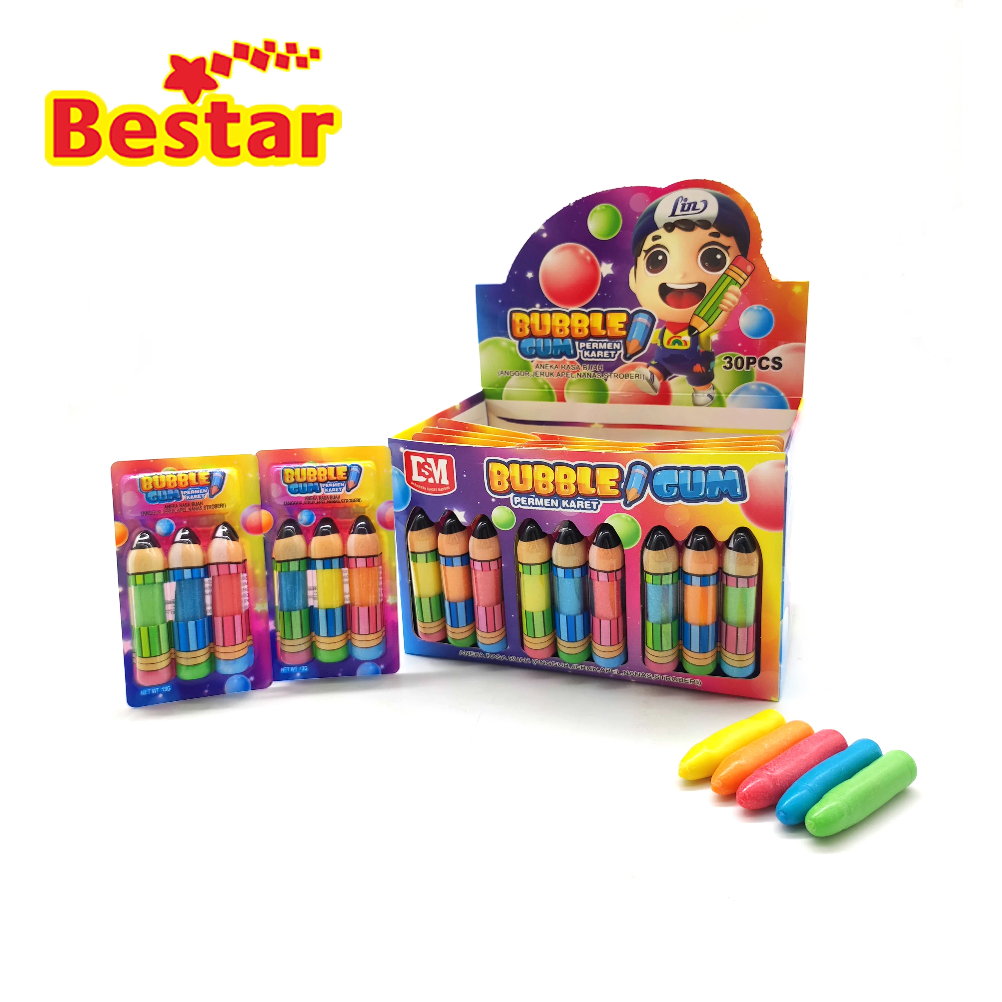 Фантастическая ручка многоцветная жевательная резинка