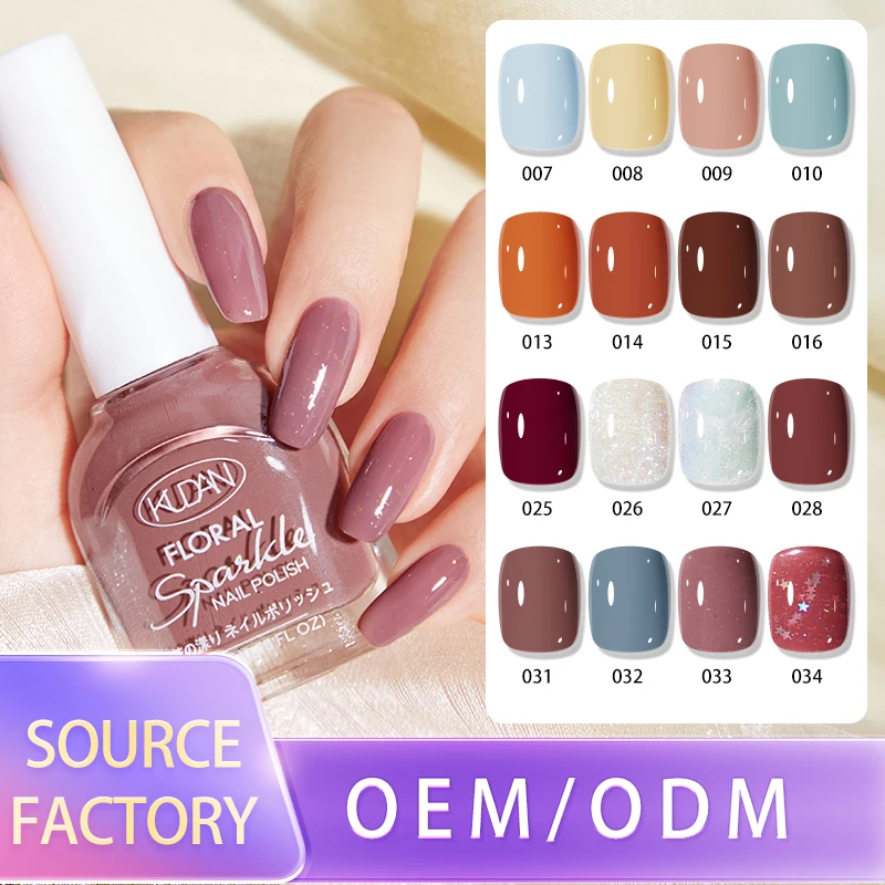 Fleurs Water-based new fashion nail polish peel off multiple colors OEM/ODM available 2024 hot sale 10 ml high color saturation